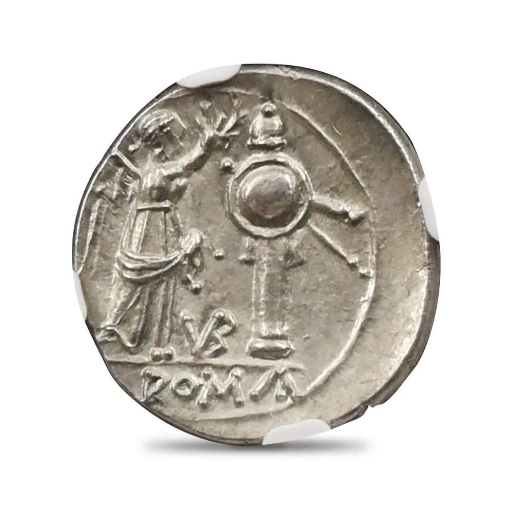古代コイン3：4101 古代ローマ共和国 紀元前211-208 ジュピター 勝利の女神ニケ ヴィクトリアトゥス銀貨 NGC Ch MS Strike: 5/5 Surface: 5/5