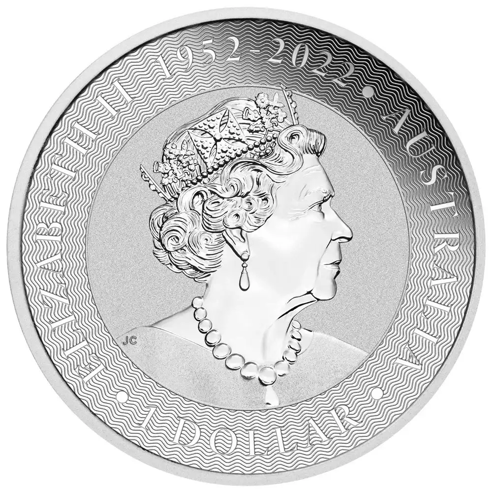地金型4：2604 オーストラリア 2023 カンガルー 1ドル 1オンス 銀貨 【1枚】 (コインケース付き)