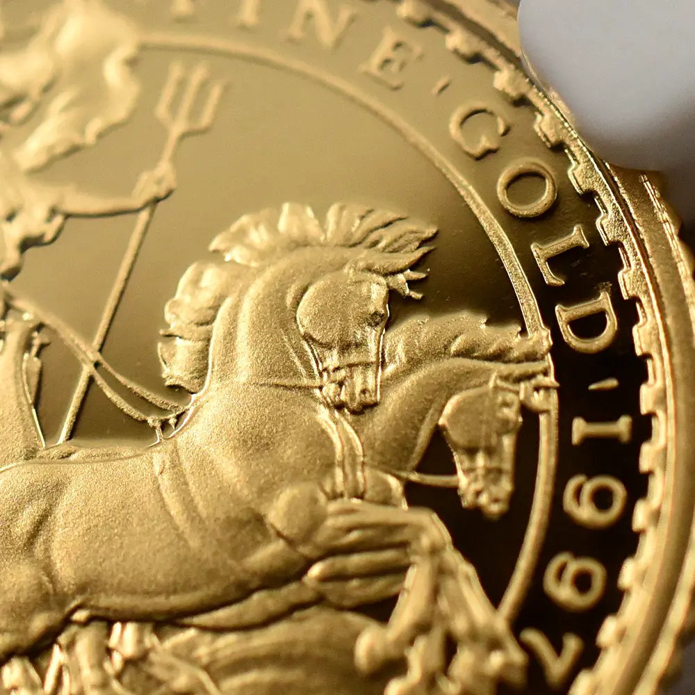 モダンコイン8：6811 イギリス 1997 エリザベス2世 ミドルエリザべス ブリタニア 10ポンド1/10オンス金貨 NGC PF69UC