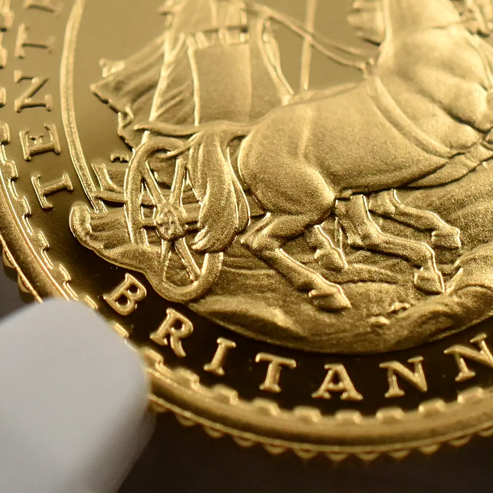 モダンコイン9：6811 イギリス 1997 エリザベス2世 ミドルエリザべス ブリタニア 10ポンド1/10オンス金貨 NGC PF69UC