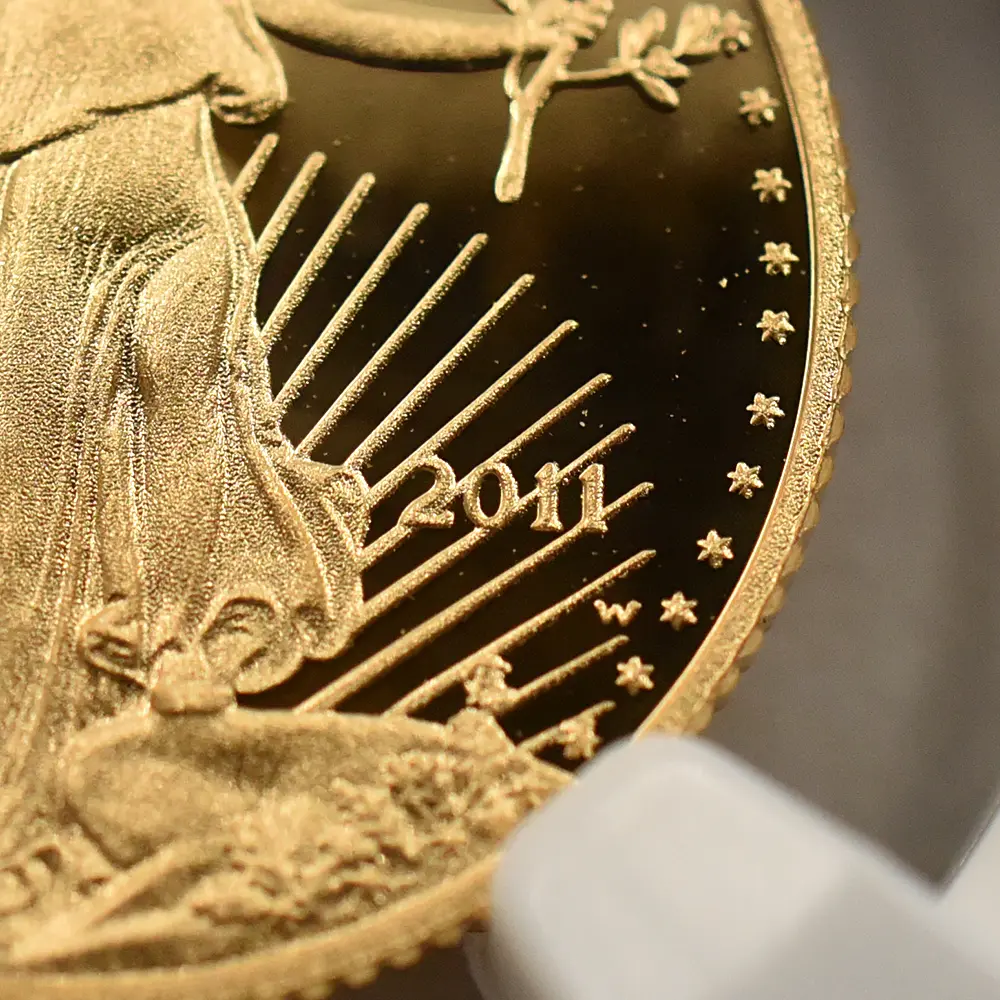 モダンコイン8：6809 アメリカ 2011W イーグル 25周年記念 5ドル1/10オンス金貨 アーリーリリース NGC PF70UC