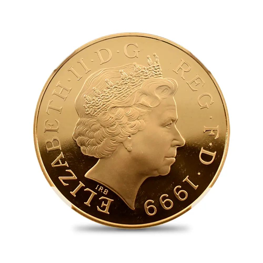 モダンコイン3：6818 イギリス 1999 エリザベス2世 ダイアナ妃追悼記念 5ポンド金貨 NGC PF69UC
