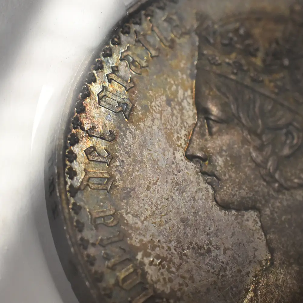 アンティークコイン11：4105 1853 ヴィクトリア女王 ゴチッククラウン銀貨 セプティモエッジ NGC PF63【R3】