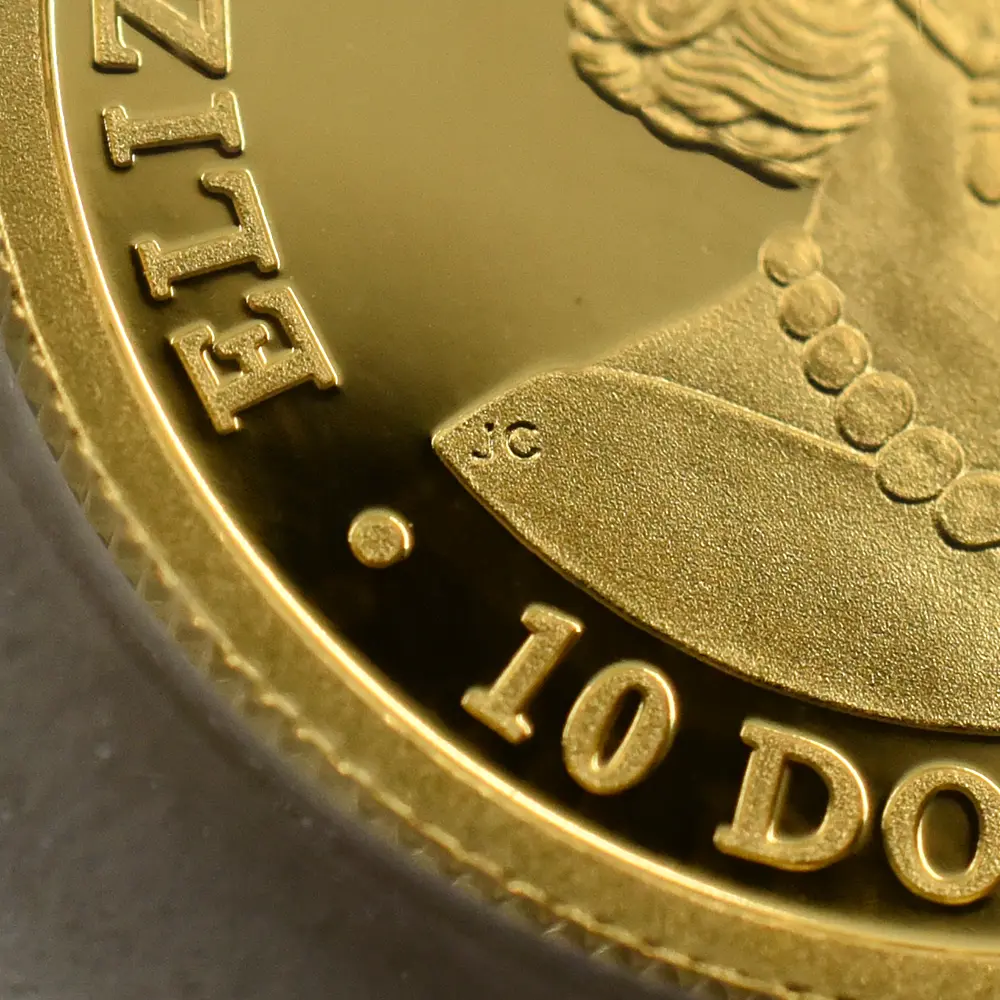 モダンコイン10：6801 オーストラリア 2022 エリザベス2世 カンガルー 10ドル 1/10オンスプルーフ金貨 未鑑定 箱付き