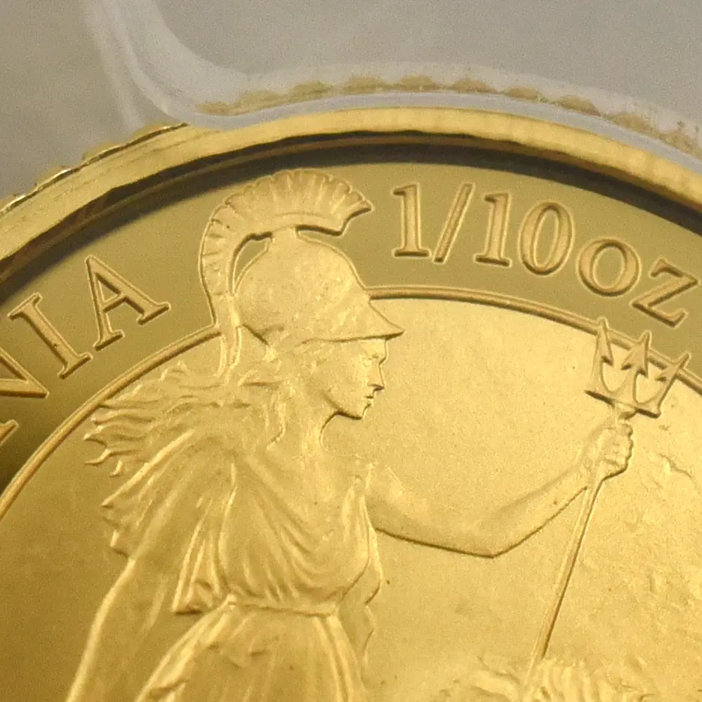 モダンコイン7：6802 イギリス 2016 エリザベス2世 ブリタニア 10ポンド 1/10オンス 金貨 PCGS PR69DC