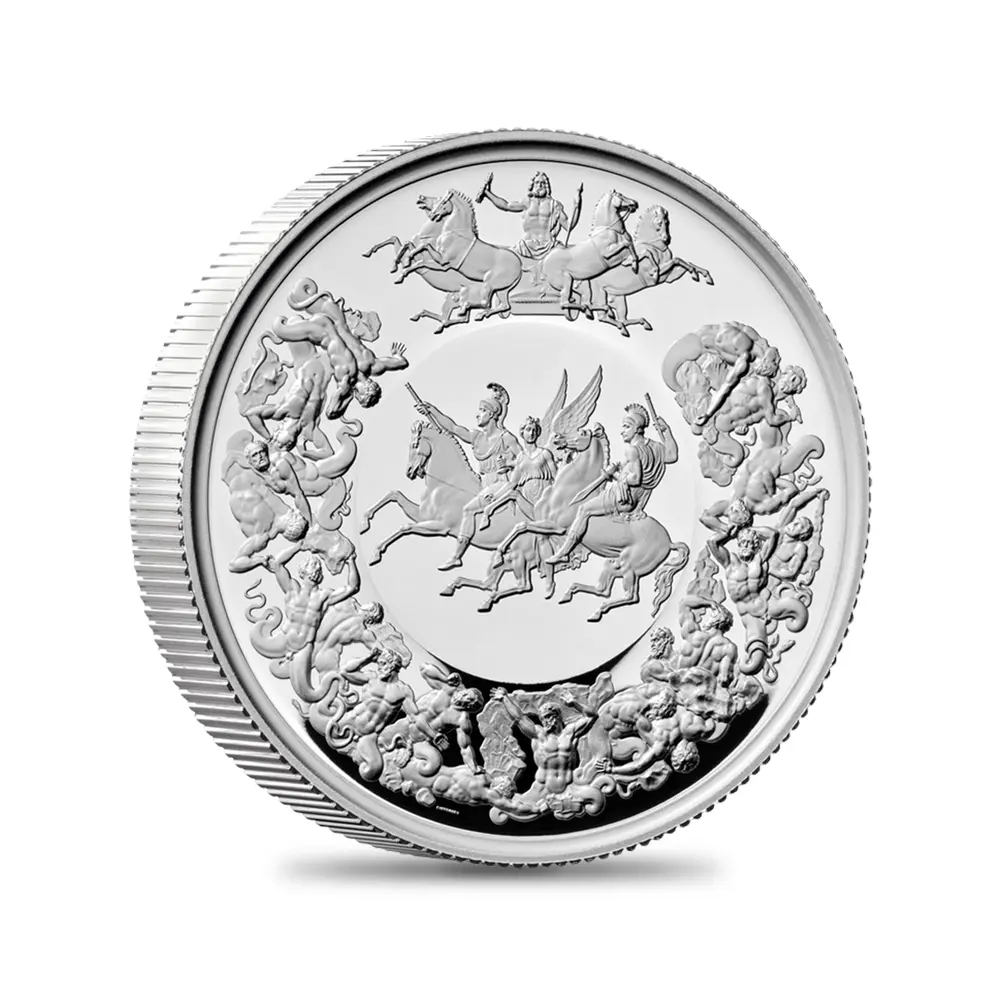 モダンコイン2：5359 2025 チャールズ3世 ワーテルロー・メダル - 勝利  5ポンド2オンスプルーフ銀貨 未鑑定 箱付き【ご予約承り品】