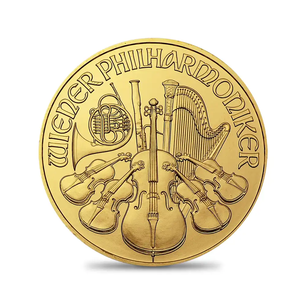 地金型2：6800 オーストリア 2005 ウィーンフィル 100ユーロ 1オンス 金貨 【1枚】