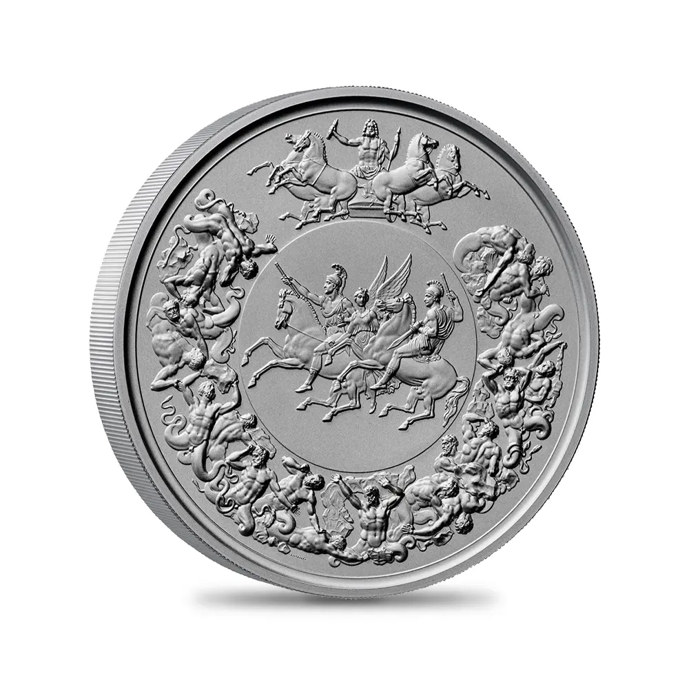 モダンコイン2：5360 2025 チャールズ3世 ワーテルロー・メダル - 勝利  500ポンド1キロマットプルーフ銀貨 未鑑定 箱付き【ご予約承り品】