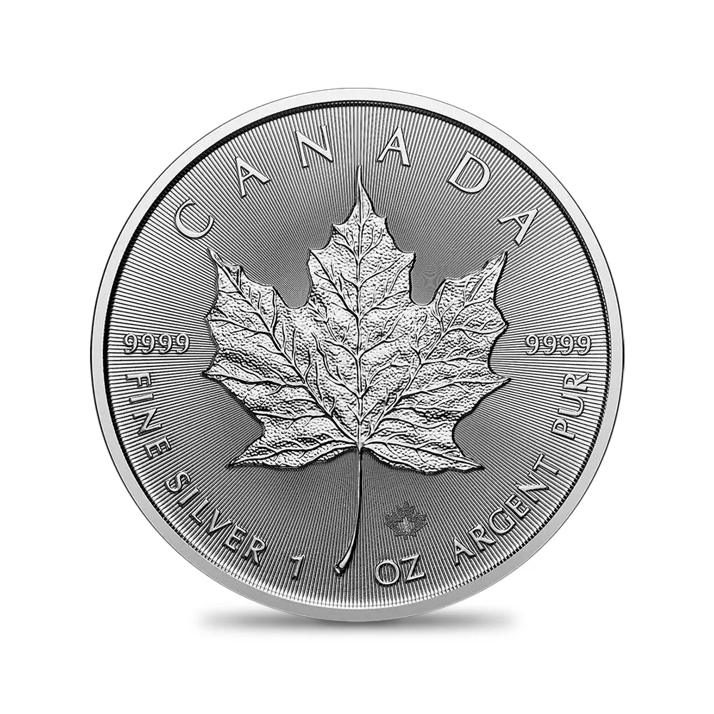 地金型2：6830 カナダ 2026 メイプルリーフ 5ドル 1オンス 銀貨 【500枚】