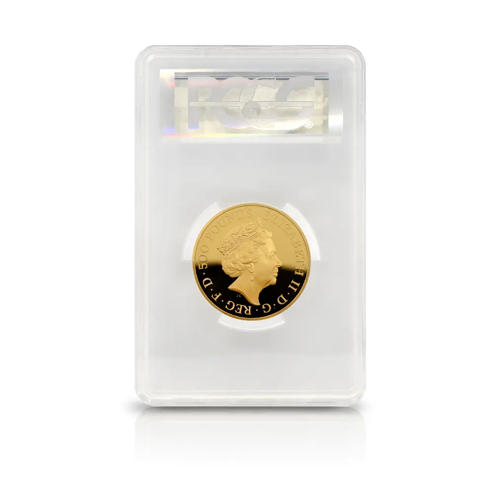 モダンコイン5：6831 イギリス 2016 エリザベス2世 ブリタニア 500ポンド 5オンス金貨 PCGS PR69DC