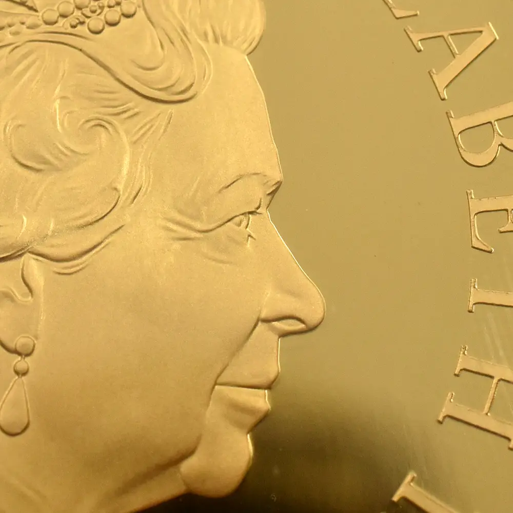 モダンコイン10：6831 イギリス 2016 エリザベス2世 ブリタニア 500ポンド 5オンス金貨 PCGS PR69DC