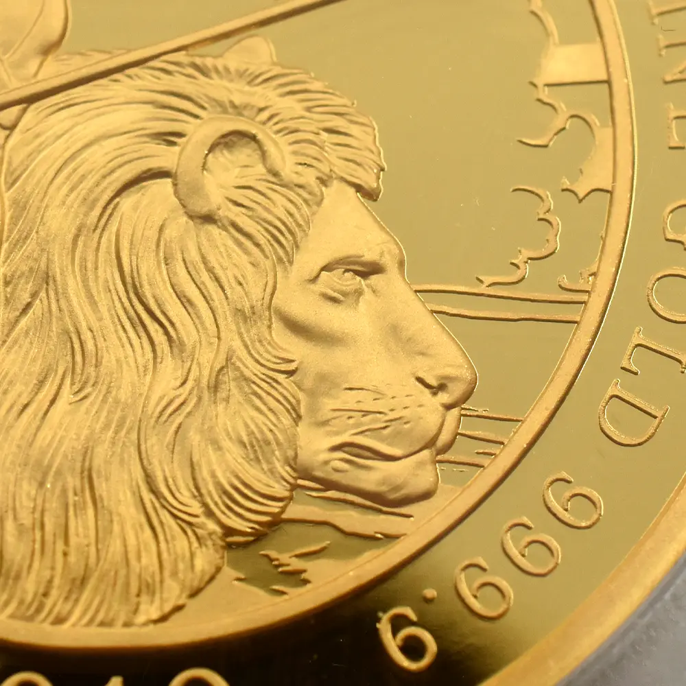 モダンコイン10：6832 イギリス 2019 エリザベス2世 ブリタニア 500ポンド 5オンス金貨 PCGS PR69DC 箱付き