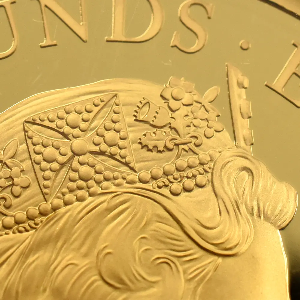 モダンコイン13：6832 イギリス 2019 エリザベス2世 ブリタニア 500ポンド 5オンス金貨 PCGS PR69DC 箱付き