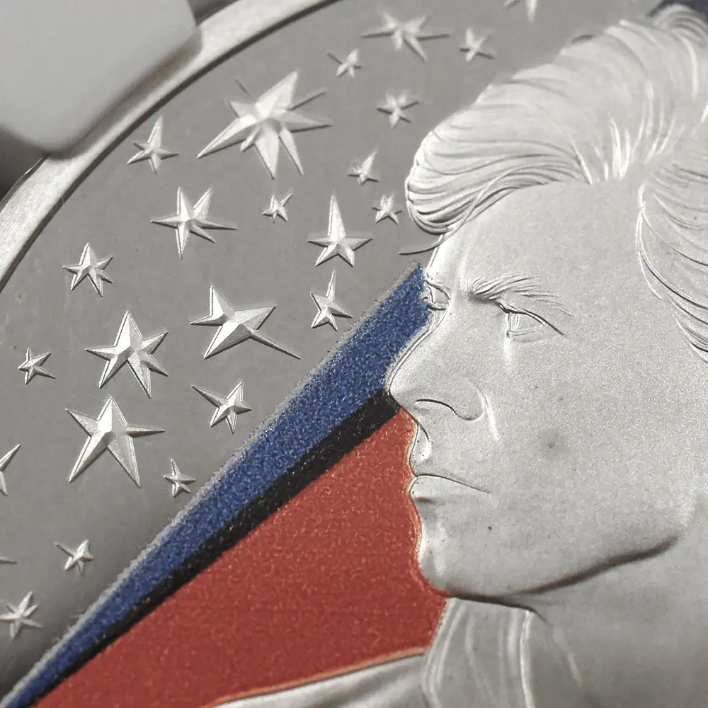 モダンコイン9：6837 イギリス 2020 エリザベス2世 ミュージックレジェンド デヴィッド・ボウイ 2ポンド1オンスカラー銀貨 ファーストリリース NGC PF70UC エリザベス2世ラベル  箱付き