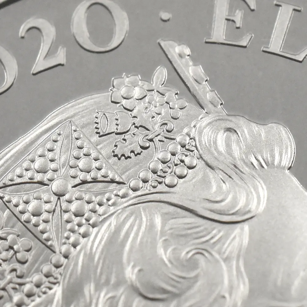 モダンコイン14：6837 イギリス 2020 エリザベス2世 ミュージックレジェンド デヴィッド・ボウイ 2ポンド1オンスカラー銀貨 ファーストリリース NGC PF70UC エリザベス2世ラベル  箱付き