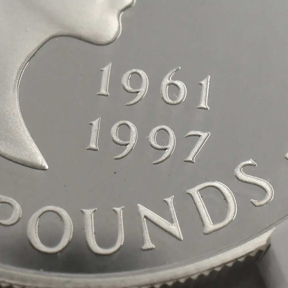 モダンコイン9：6840 イギリス 1999 エリザベス2世 ダイアナ妃追悼記念 5ポンド銀貨 NGC PF69UC 箱付き（外箱なし）