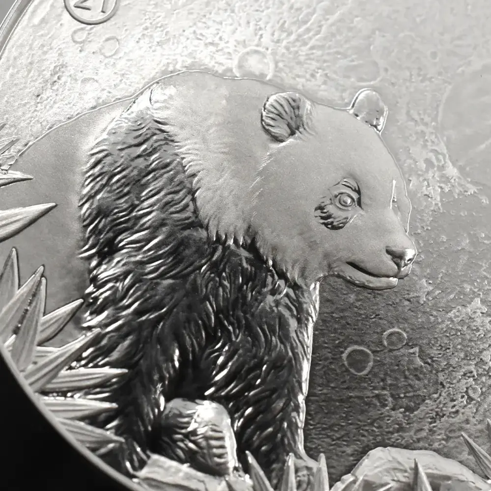 メダル18:6820 中国 2025発行 2015-2024デザイン パンダ 中秋節 2オンス銀メダル 10枚セット NGC PF70UC 箱付き