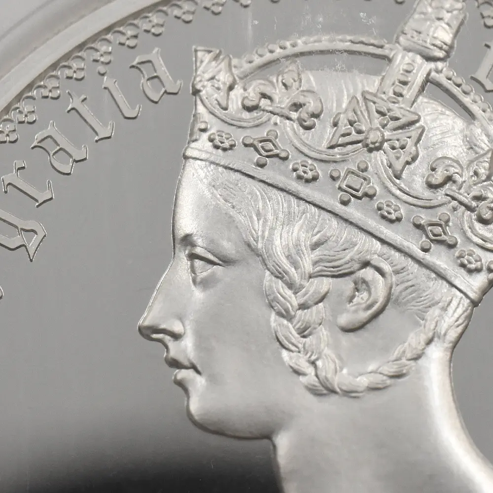 モダンコイン6：6838 イギリス 2021 エリザベス2世 ゴチッククラウン・ポートレート 5ポンド2オンス銀貨 ファーストリリース NGC PF70UC