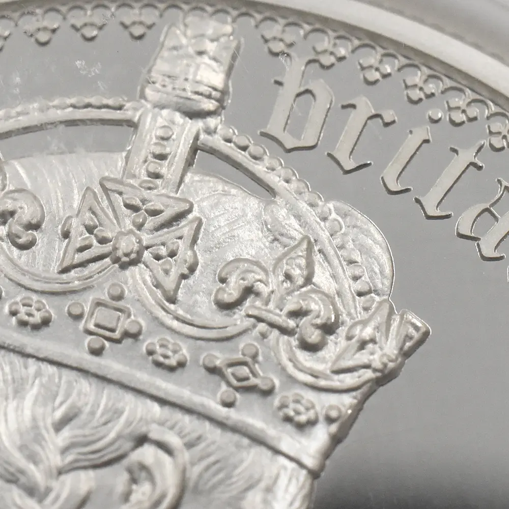 モダンコイン8：6838 イギリス 2021 エリザベス2世 ゴチッククラウン・ポートレート 5ポンド2オンス銀貨 ファーストリリース NGC PF70UC