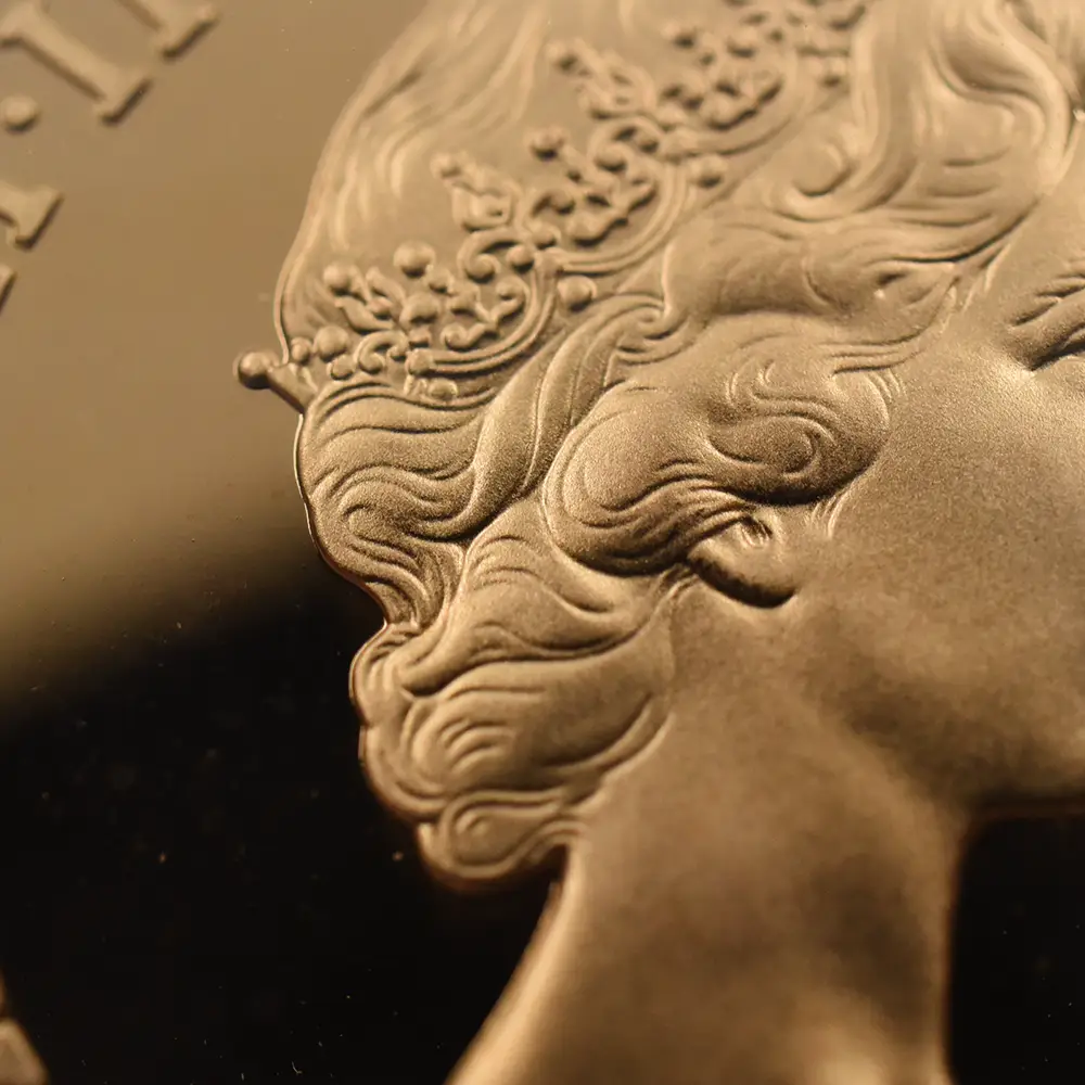 モダンコイン9：6842 1980 エリザベス2世 ヤングエリザベス 聖ジョージ竜退治 5ソブリン金貨 NGC PF70UC