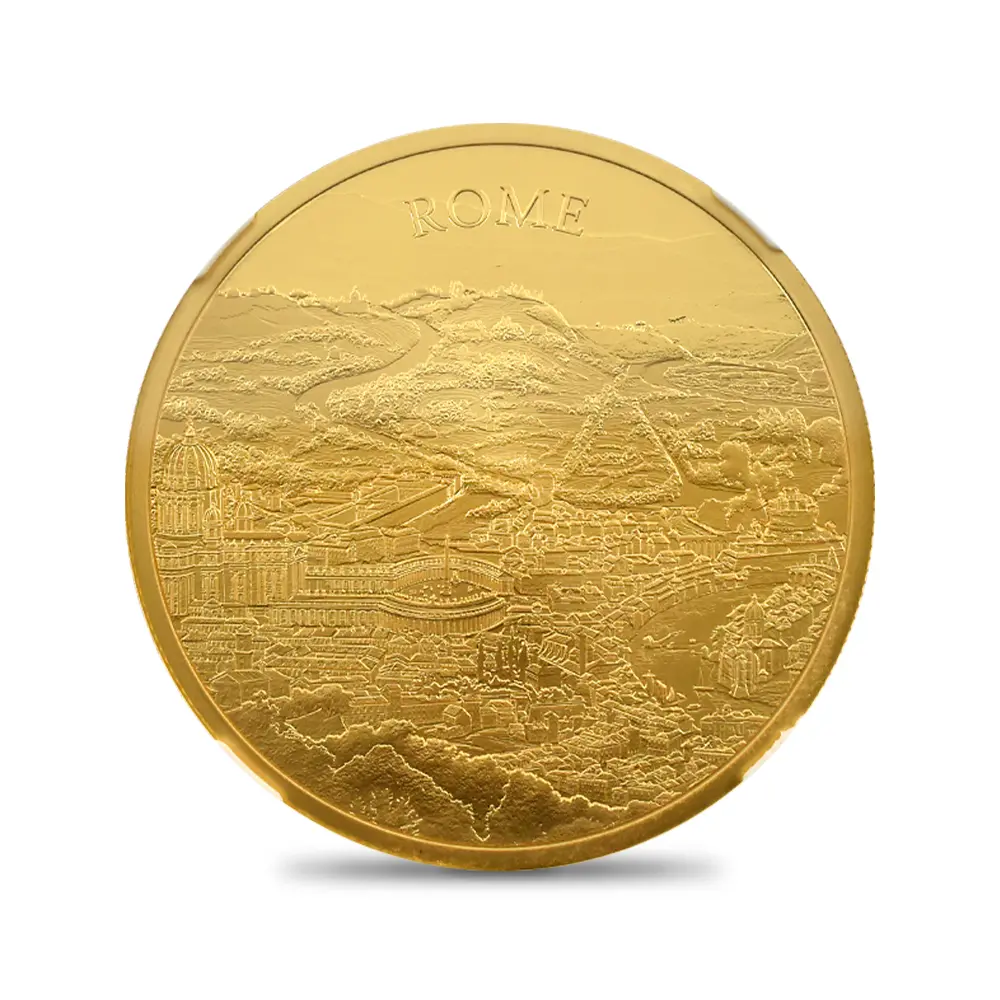 モダンコイン2：6758 イギリス 2022 エリザベス2世 都市景観シリーズ第2弾 ローマ 200ポンド2オンス金貨 NGC PF70UC 箱付き