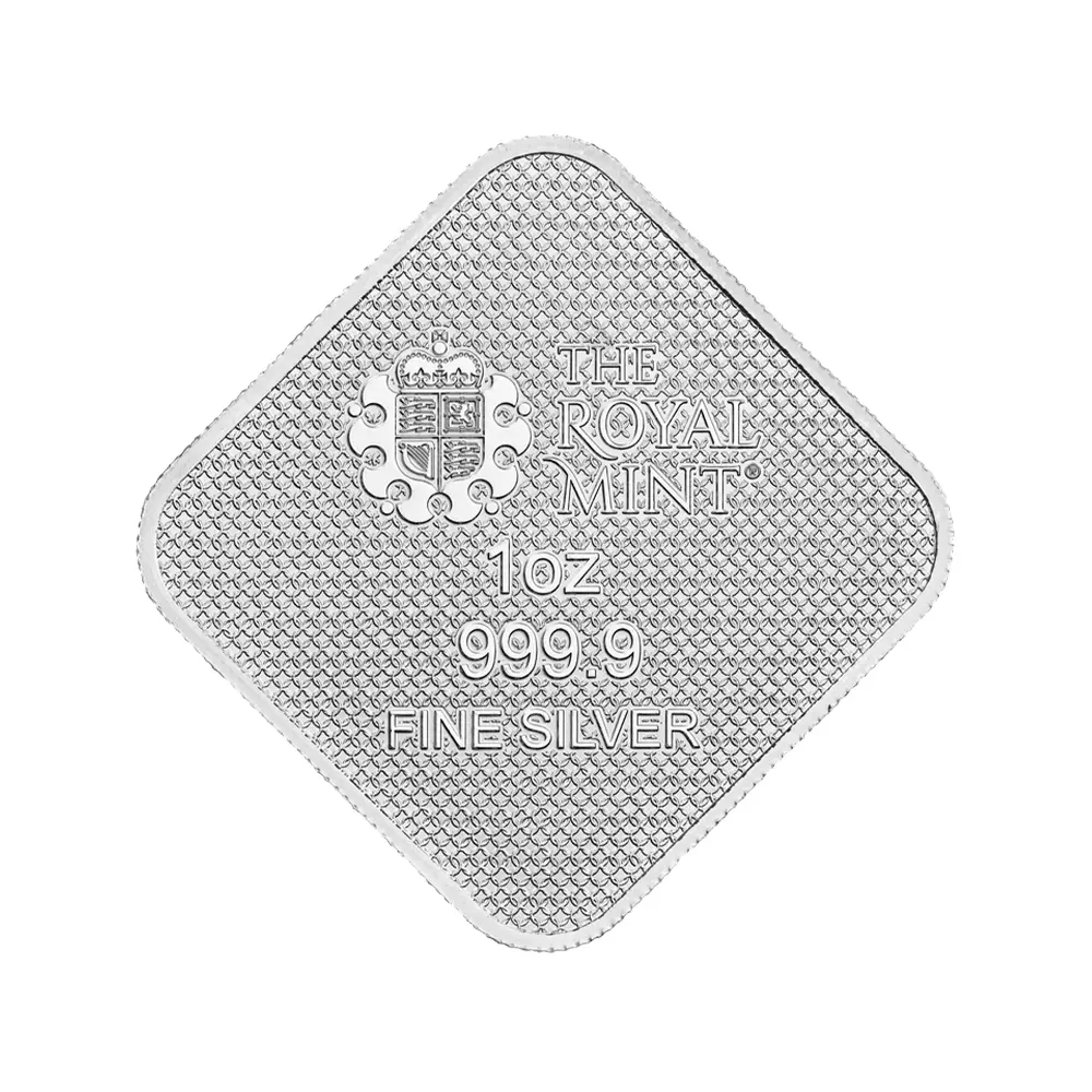 地金型3：6844 イギリス 2025 クイーンズビースト コンプリーター 英国王室の十大守護獣 銀の延べ板 1オンス シルバーバー 【25本】