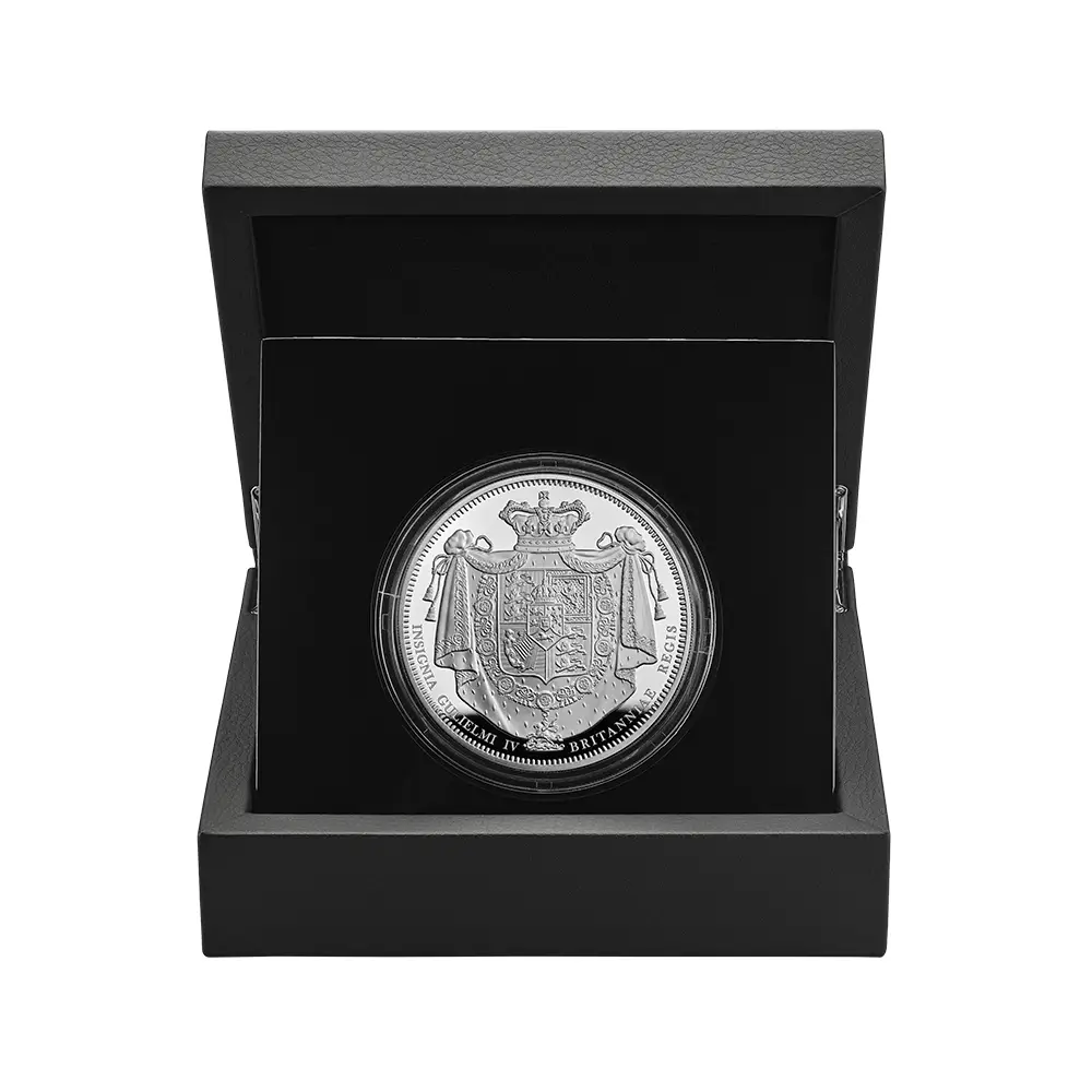 モダンコイン5：6846 イギリス 2026 チャールズ3世 ウィリアム4世クラウン 10ポンド5オンスプルーフ銀貨 未鑑定 箱付き【ご予約承り品】