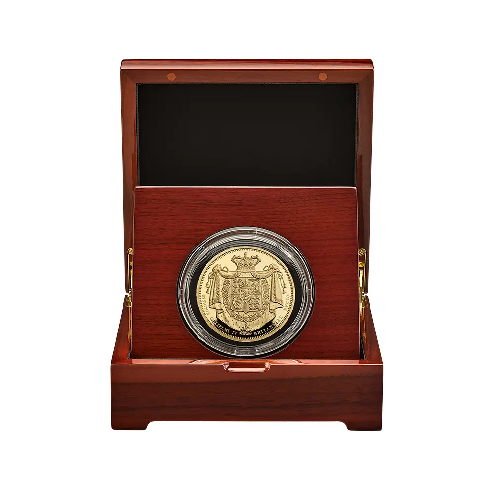 モダンコイン5：6848 イギリス 2026 チャールズ3世 ウィリアム4世クラウン 500ポンド5オンスプルーフ金貨 未鑑定 箱付き【ご予約承り品】