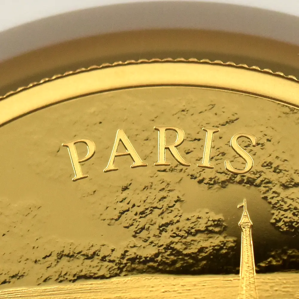 モダンコイン11：6760 イギリス 2024 チャールズ3世 都市景観シリーズ第3弾 パリ 200ポンド2オンス金貨 NGC PF70UC 箱付き