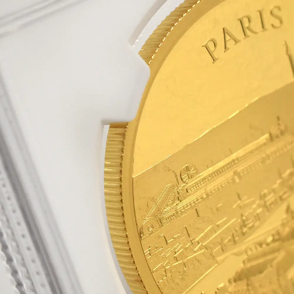 モダンコイン17：6760 イギリス 2024 チャールズ3世 都市景観シリーズ第3弾 パリ 200ポンド2オンス金貨 NGC PF70UC 箱付き