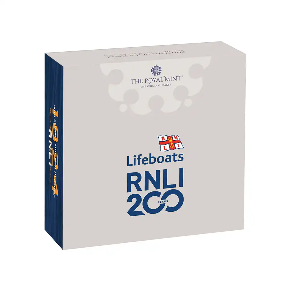 モダンコイン4：4165 2024 チャールズ3世 RNLI 200周年記念 200ポンド 2オンス プルーフ金貨 未鑑定 箱付き【ご予約承り品】