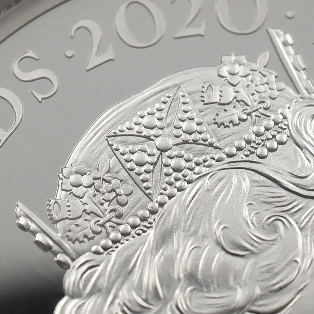モダンコイン11：5414 2020 エリザベス2世 スリーグレーセス 5ポンド2オンス銀貨 発行即日鑑定品 NGC PF70UC