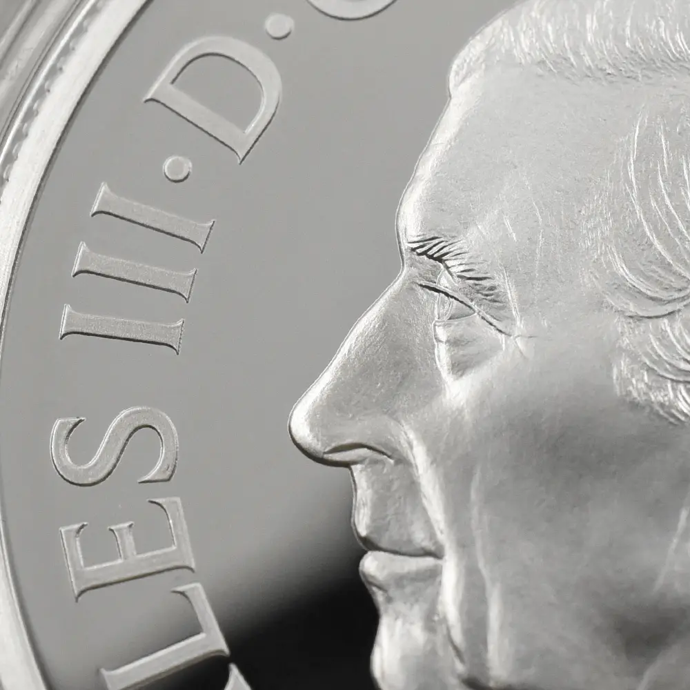 モダンコイン10：6608 イギリス 2026 チャールズ3世 エリザベス2世のコイン肖像シリーズ 第三弾 ミドルエリザベス 5ポンドプルーフ銀貨 未鑑定 箱付き