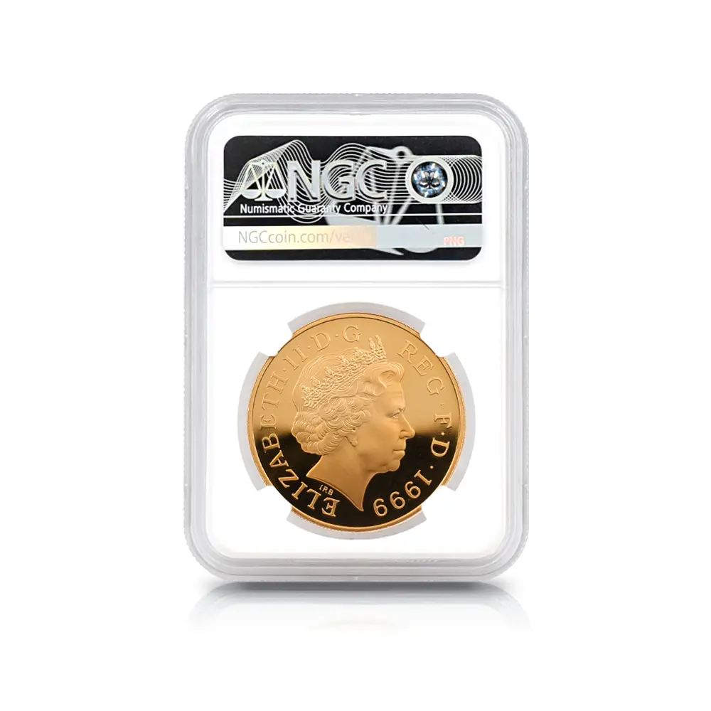 モダンコイン5：5424 1999 エリザベス2世 ダイアナ妃追悼記念 5ポンド金貨 NGC PF69UC 箱付き