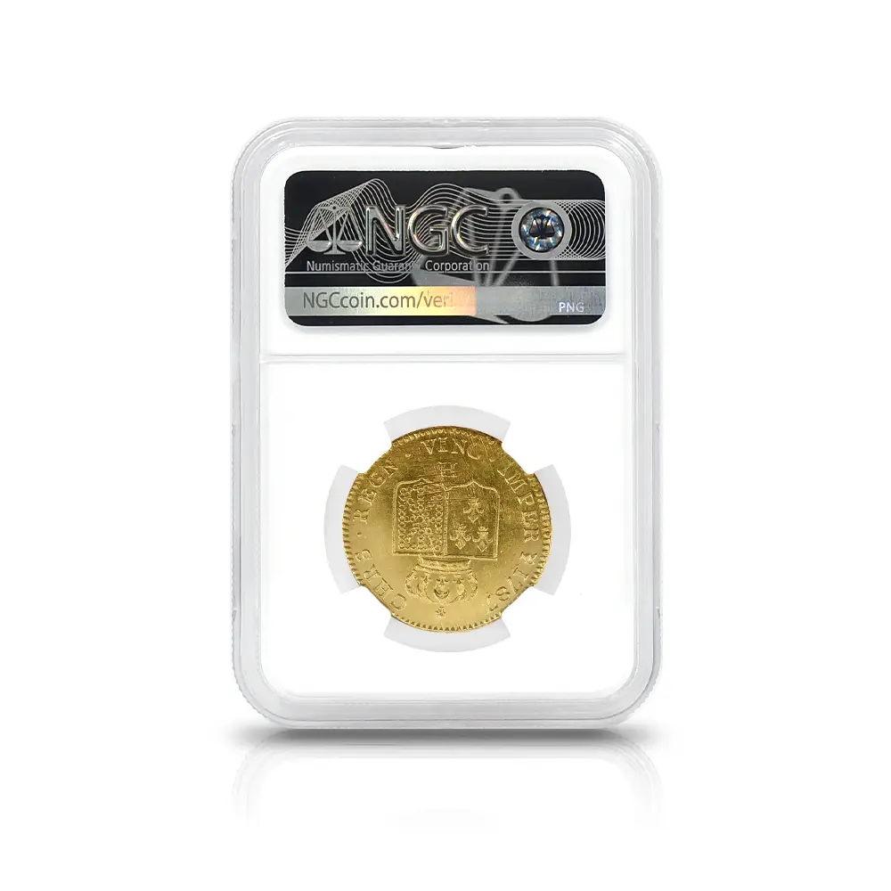 アンティークコイン5：5433 フランス 1787H ルイ16世 2ルイドール 金貨 NGC MS63