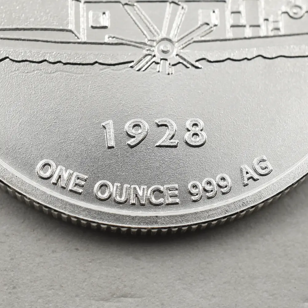 地金型7：6860 蒸気船ウィリー キャプテン  ミッキーマウス 1オンス BU銀メダル 【20枚】 (コインケース付き)