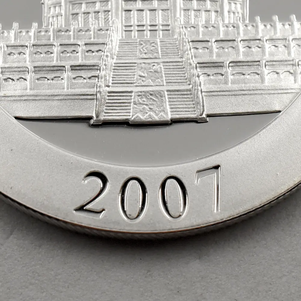 地金型6：5429 中国 2007 パンダ 10元 1オンス 銀貨 【1枚】 (コインケース付き)