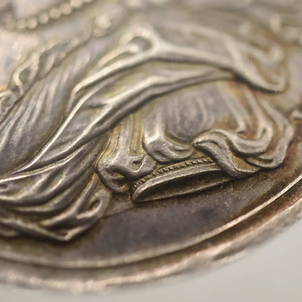 メダル8：4202 1703 アン女王 マールバラ公ジョン･チャーチル爵位授与記念 銀メダル NGC MS63