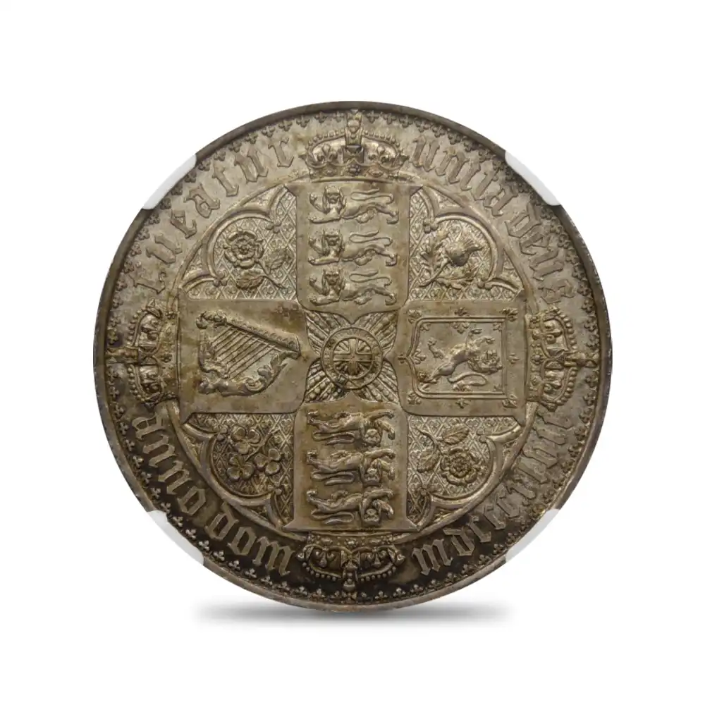 アンティークコイン3：4191 1847 ヴィクトリア女王 ゴチッククラウン銀貨 アンデシモエッジ NGC PF64