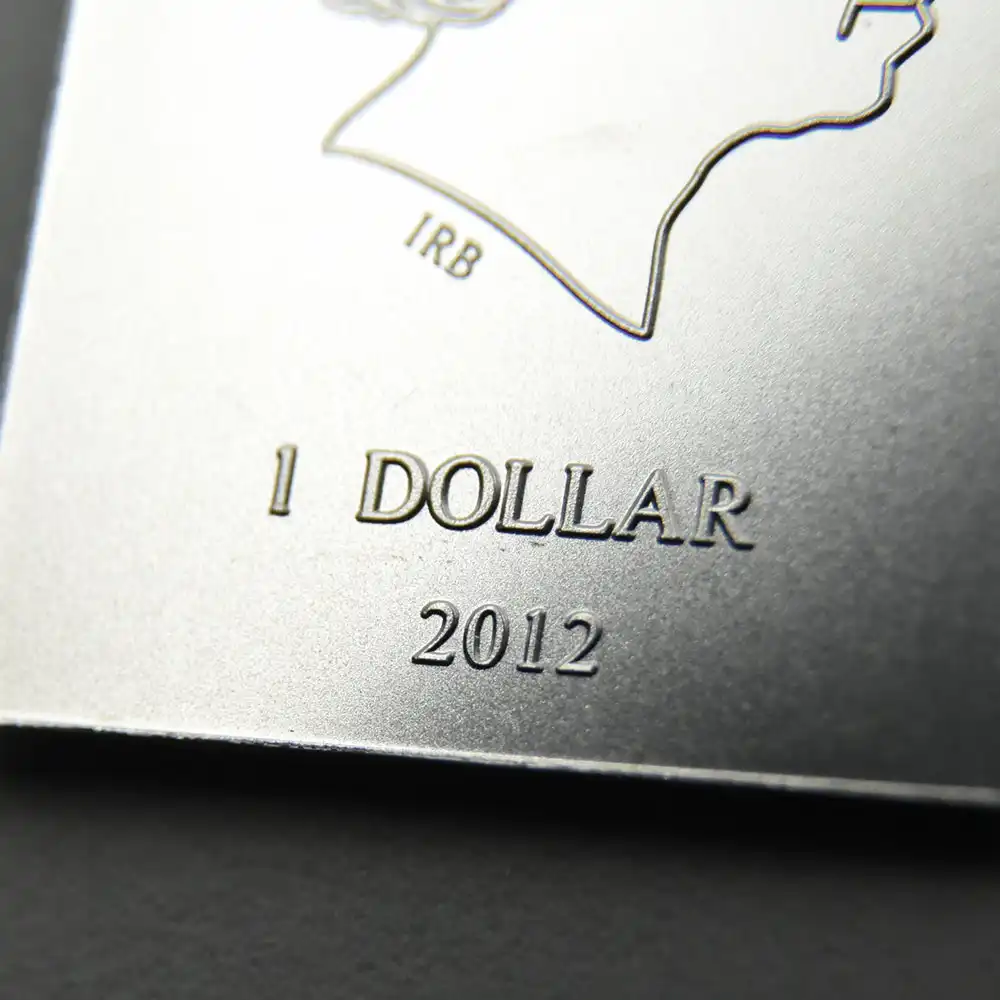 地金型8：2648 クック諸島 2012 タンガロア 銀の延べ板 1ドル 10g 【1本】