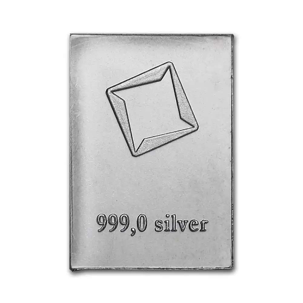 地金型3：2651 スイス ヴァルカンビ 銀の延べ板 1g 【100入】 (ブリスターパック付き)