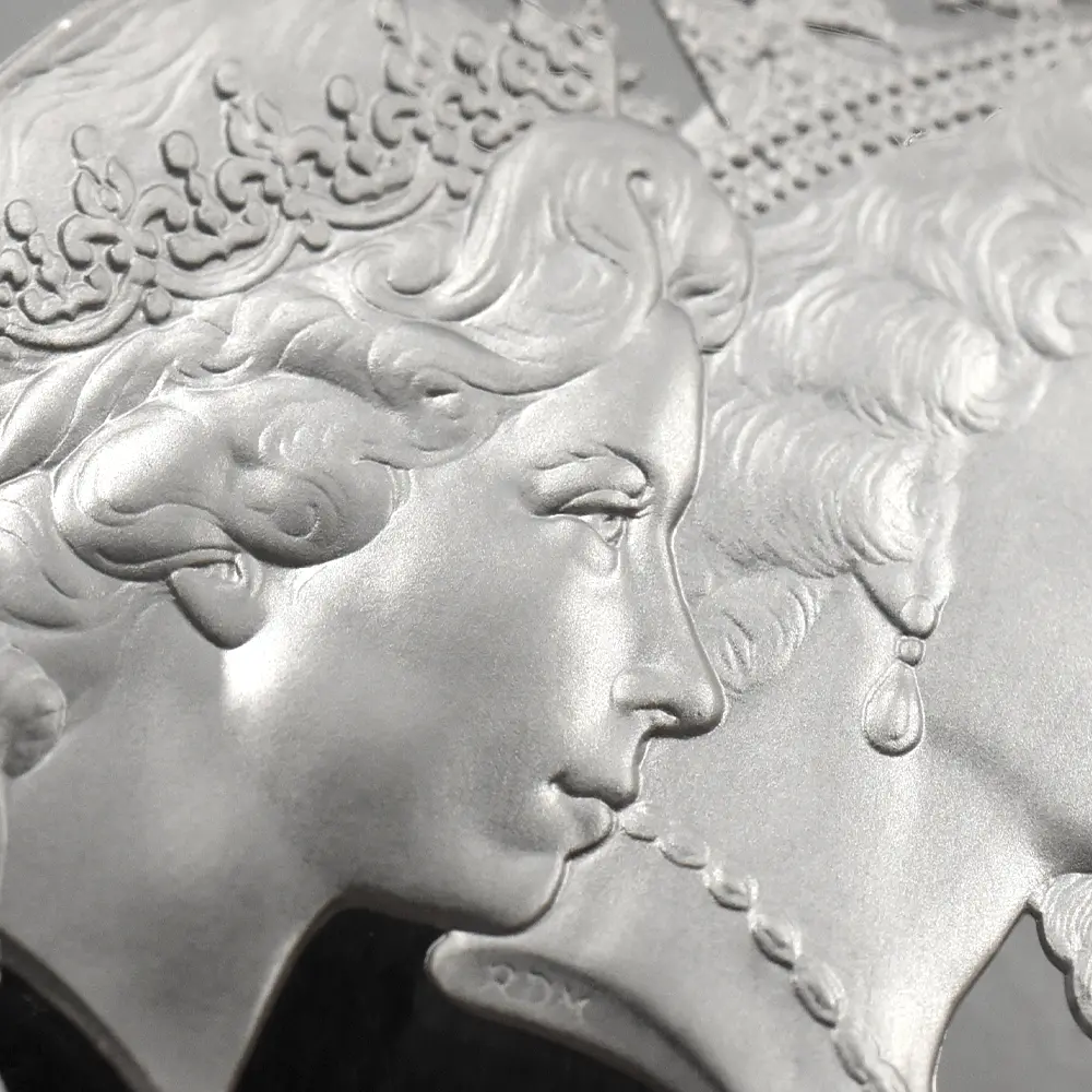 モダンコイン7：6862 イギリス 2015 エリザベス2世 最長在位記念 10ポンド5オンス銀貨 ファースト500ストラック NGC PF70UC