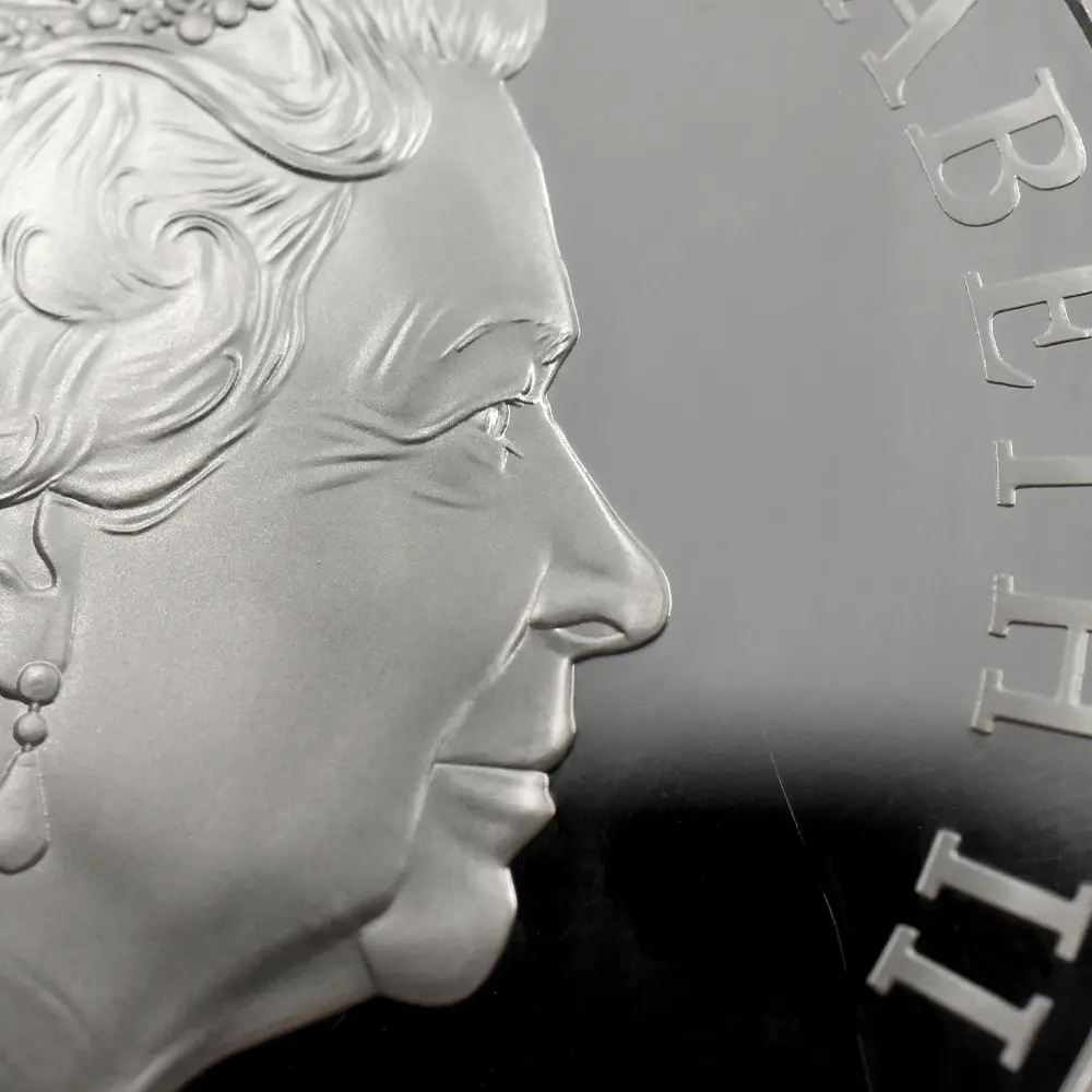 モダンコイン9：6864 イギリス 2016 エリザベス2世 女王生誕90年記念 10ポンド5オンス銀貨 ファースト500ストラック NGC PF70UC