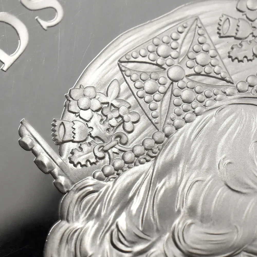 モダンコイン11：6864 イギリス 2016 エリザベス2世 女王生誕90年記念 10ポンド5オンス銀貨 ファースト500ストラック NGC PF70UC