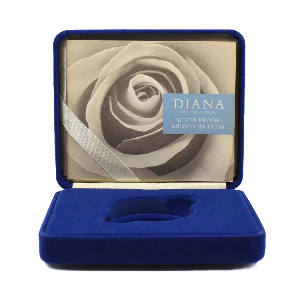 モダンコイン9:6865 イギリス 1999 エリザベス2世 ダイアナ妃追悼記念 5ポンド銀貨 NGC PF69UC 箱付き