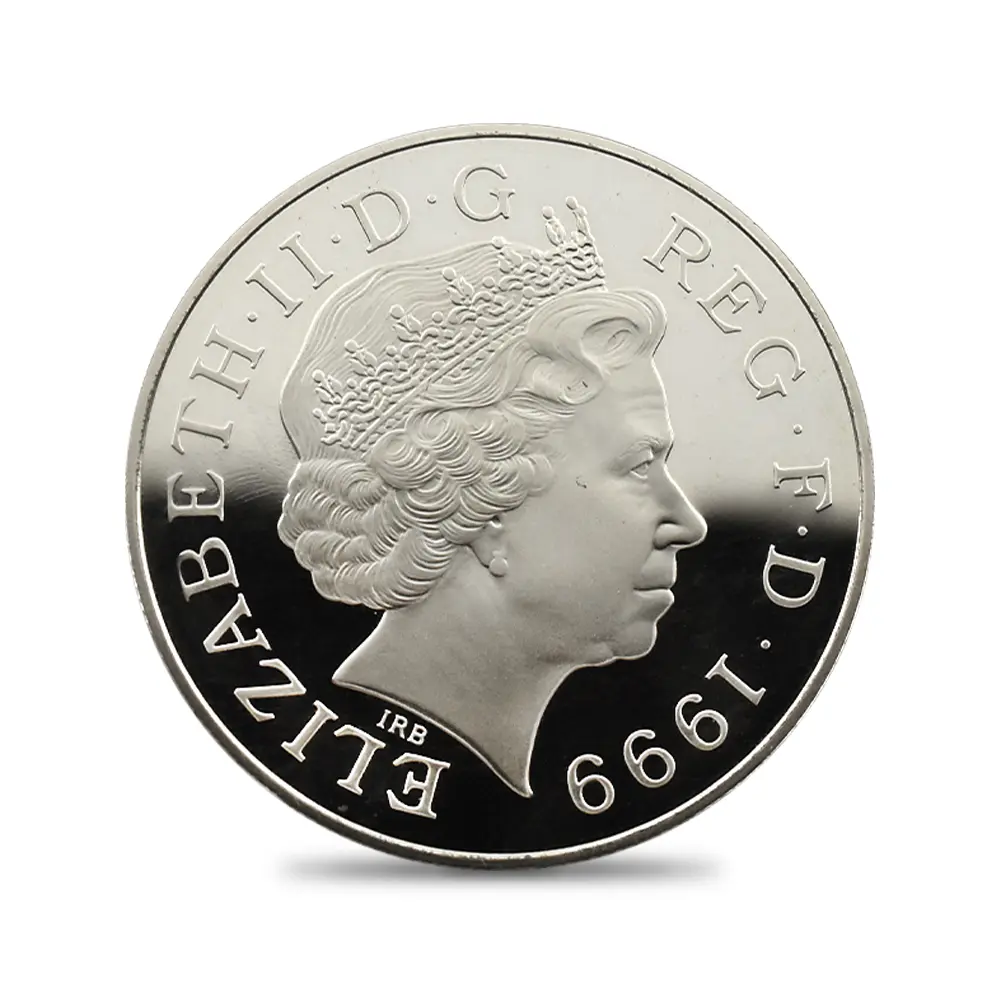 モダンコイン3：6866 イギリス 1999 エリザベス2世 ダイアナ妃追悼記念 5ポンド銀貨 PCGS PR69DC S-L6 箱付き