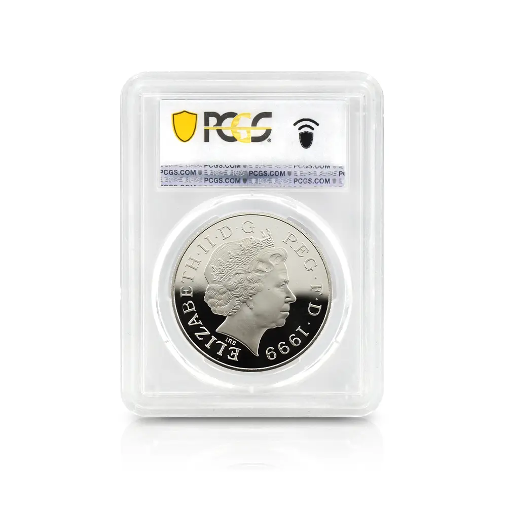モダンコイン5：6866 イギリス 1999 エリザベス2世 ダイアナ妃追悼記念 5ポンド銀貨 PCGS PR69DC S-L6 箱付き