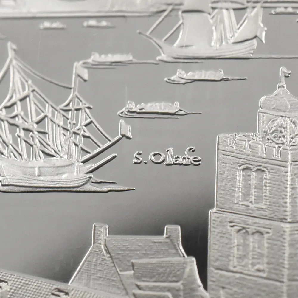 モダンコイン10：6868 イギリス 2022 エリザベス2世 都市景観シリーズ第1弾 ロンドン 5ポンド2オンス銀貨 発行即日鑑定品 NGC PF70UC 箱付き