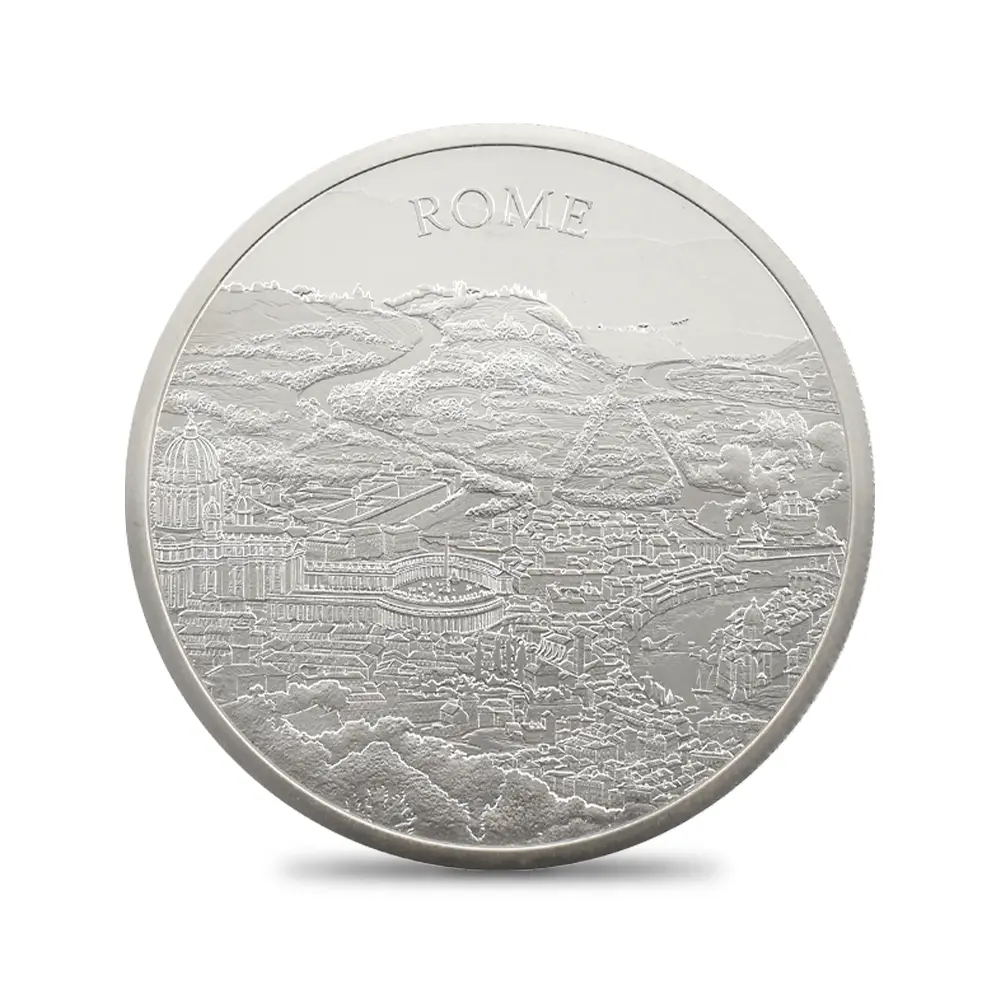 モダンコイン2：6869 イギリス 2022 エリザベス2世 都市景観シリーズ第2弾 ローマ 5ポンド2オンス銀貨 発行即日鑑定品 NGC PF70UC 箱付き