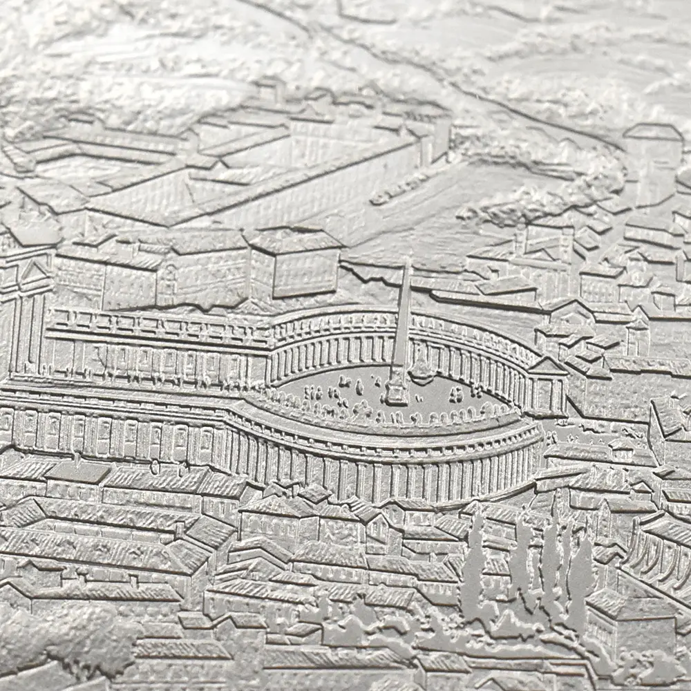 モダンコイン10：6869 イギリス 2022 エリザベス2世 都市景観シリーズ第2弾 ローマ 5ポンド2オンス銀貨 発行即日鑑定品 NGC PF70UC 箱付き